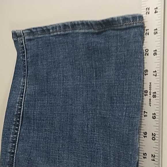 Classic Wide Leg Crop Stretch Levi's Waterless Blue Jeans Soft 6 - Picture 6 of 11